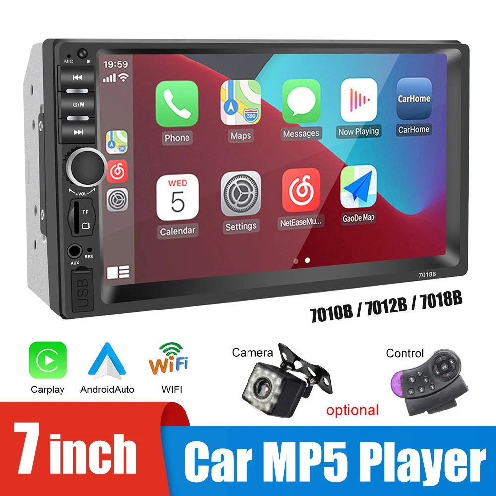 7010b/7012b/7018b Car Player Carplay Android 7 Inch Screen Bluetooth ...