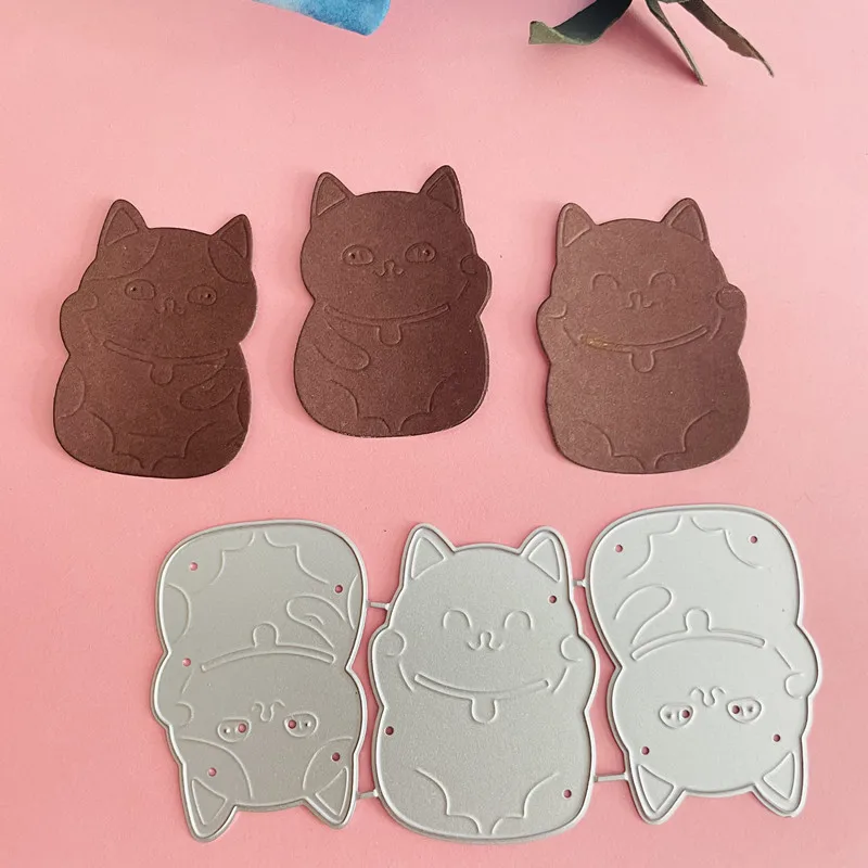 カッティングダイ(134) ‪☆ネコ かわいい猫の形をした金属の‬