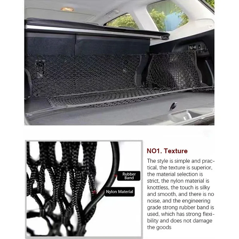 Sacs de rangement pour coffre arrière de voiture, bagages élastiques,  accessoires de voiture, rosemAlhambra, Volkswagen Sharan, MK2, 7N, 2011 ~  2020