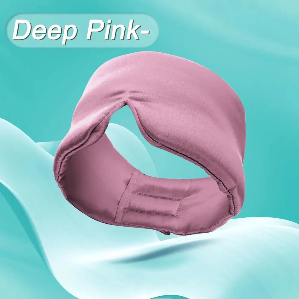 Luxurious Natural Mulberry Silk Sleep Mask - Ultra-Soft and Smooth Eye Cover for Travel and Relaxation