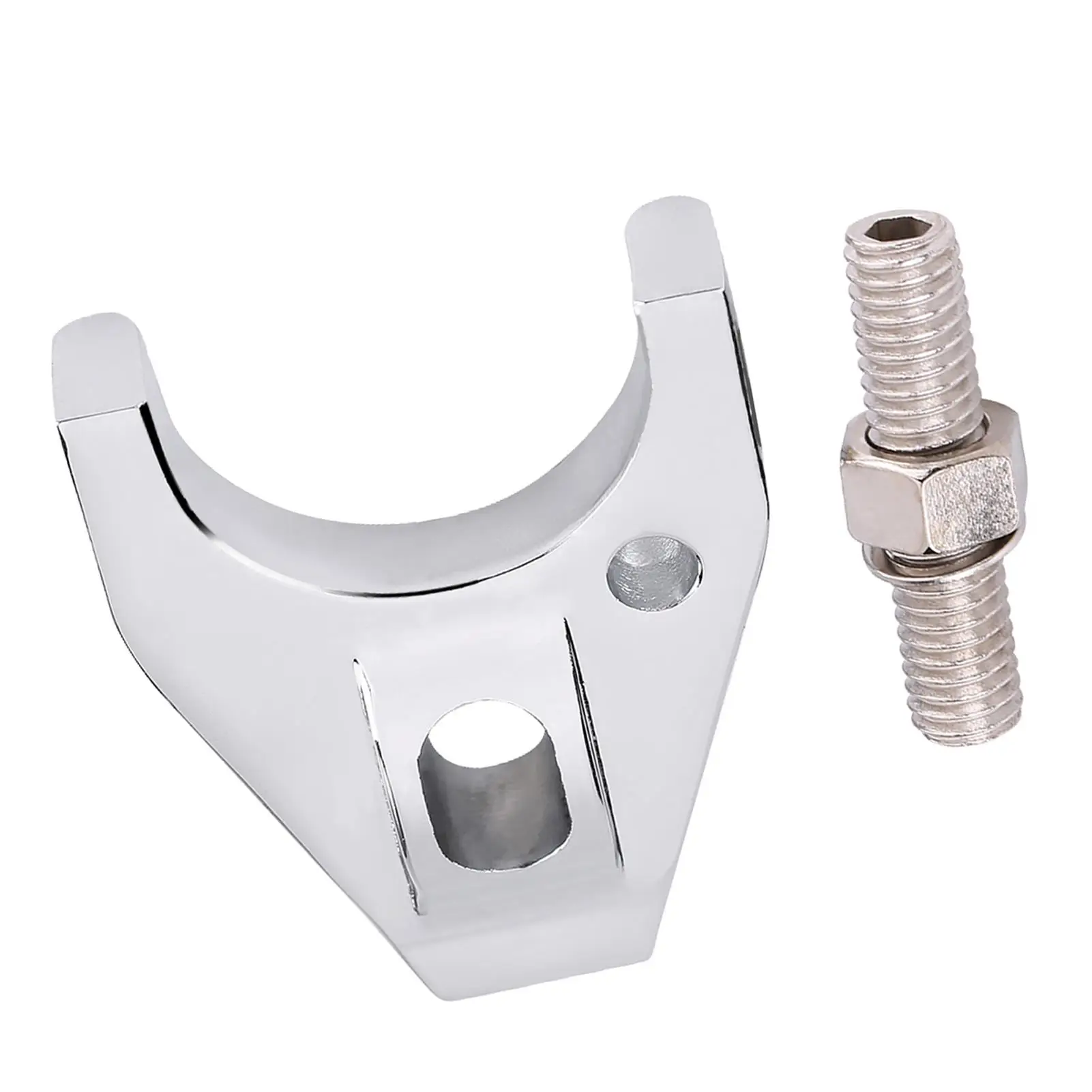 Chrome Steel Distributor Clamp Hold Down with Screw for sbc bbc Replacement for distributors V8 V6 Engine