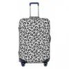 Black White Leopard Print Suitcase Cover Animale Snow Cheetah Fun Business Protection Luggage Case Vacation 2