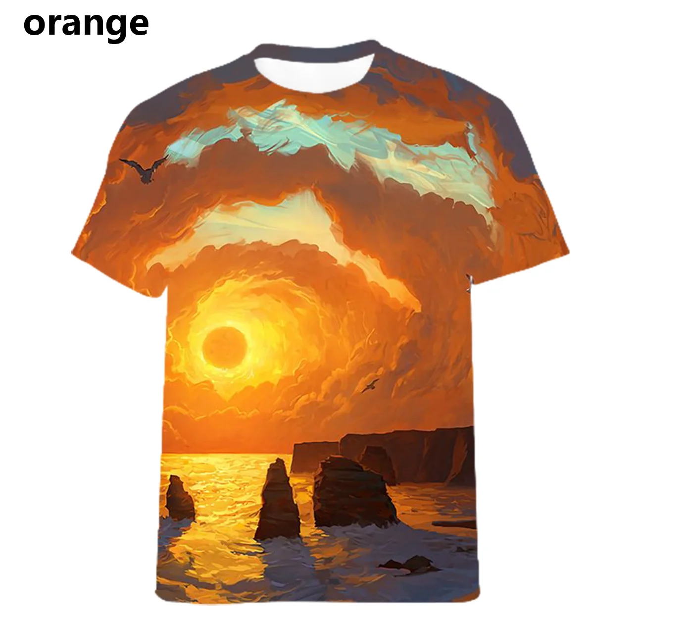 

2022 Summer with Short Sleeves 3D Printed 3D Colorful World Tshirt Men's T-Shirt Quick-drying Breathable Tide Loading T-shirts