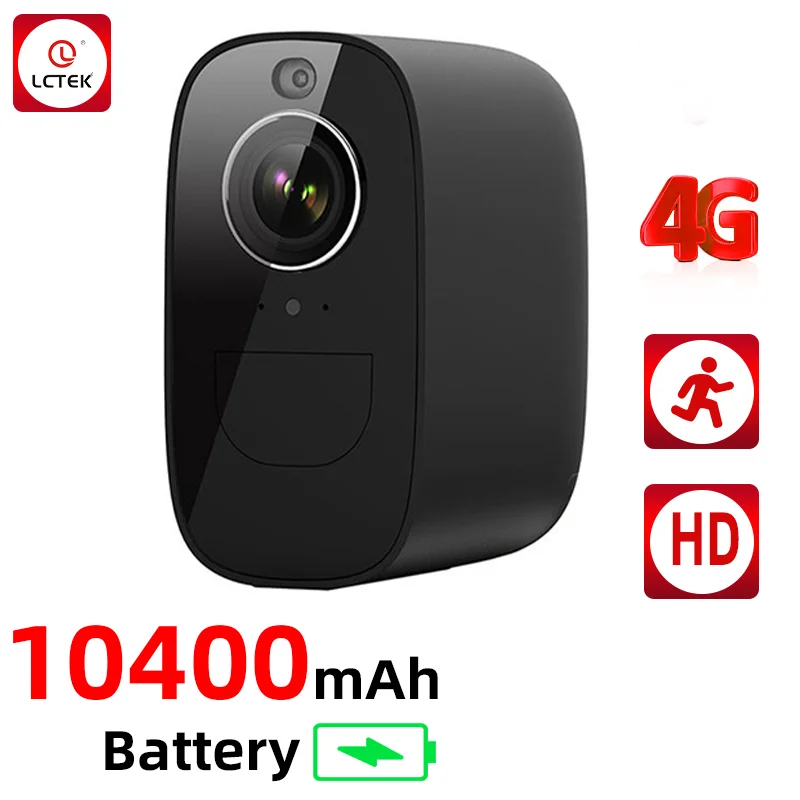 Telecamera 4G Da Esterno Con SIM, Batteria 5200mAh, 2K A 160° Con Visione Notturna E Rilevamento AI – Senza Wi-Fi
