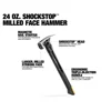 TOUGHBUILT Shock Absorbing Hammer 24 Oz Length 42.5cm Magnetic Spring Shock Absorbing Nail Hammer Crimping Tool TB-H1-1SBR-S24X 3