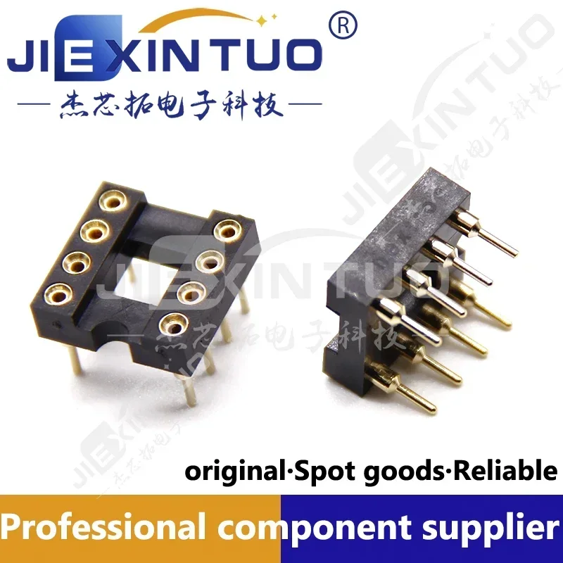 Gold-Plated Round Hole IC Socket