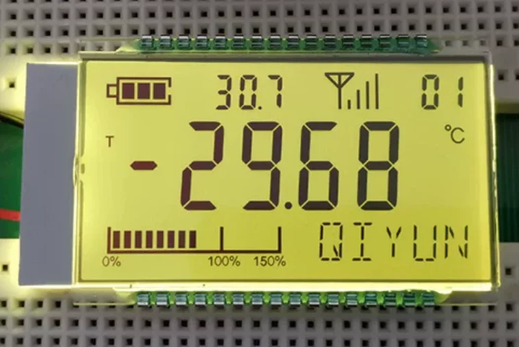 32PIN FSTN 포지티브 5자리 세그먼트 LCD 용접 패널 3V