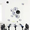 Black and White Bird Creative Wall Ceramic Hanging Plate Wall Decorative Dish Home Decor Crafts Hanging Room Decoration 2