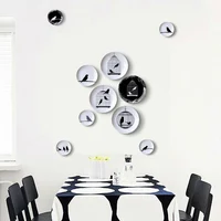 Black and White Bird Creative Wall Ceramic Hanging Plate Wall Decorative Dish Home Decor Crafts Hanging Room Decoration 2