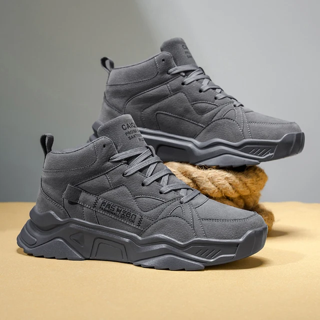 Men's Low-Top Sneakers, Gray/Black/Beige Casual Shoes with Arch Support, Cushioned Pvc Sole and Arch Support Technology, Suitable for Gym, Everyday Wear - Lightweight and Durable Men's Casual Sneakers, Stylish Outdoor Casual Sneakers, Lace-Up Closure, Cushioned Insole, Provides All-Day Comfort, Suitable for Walking and Everyday Use