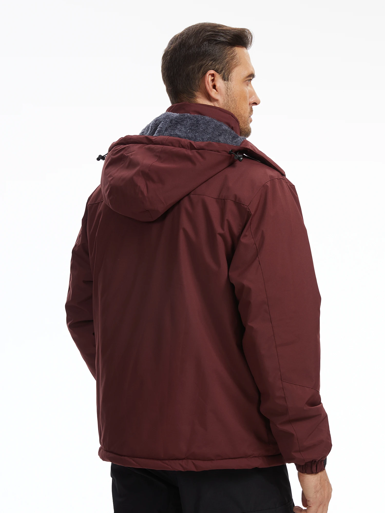 Wasserdichte Ski-Snowboard-Jacke für Herren, Winter, winddicht, Schnee, dicke Jacke, Mantel mit Innenbrusttaschen für Outdoor-Camping-Ski – Detail 3