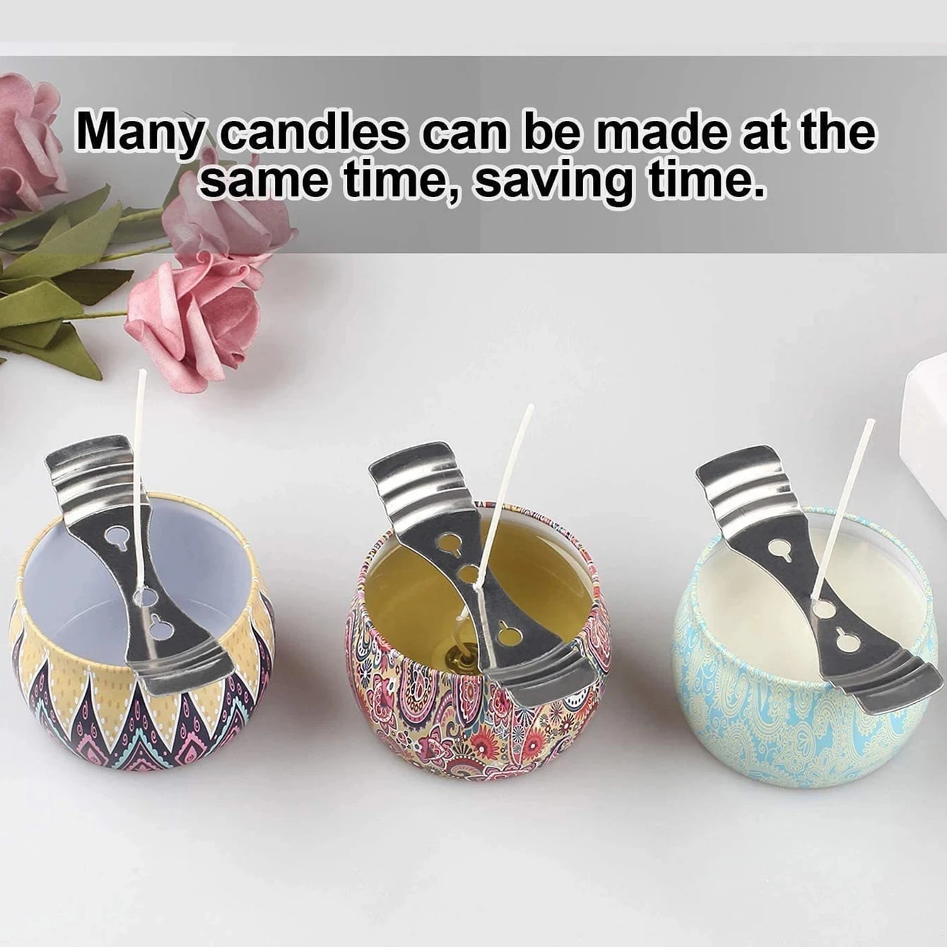 3pcs-Mental Candle Wick Holder DIY Candle Making Supplies