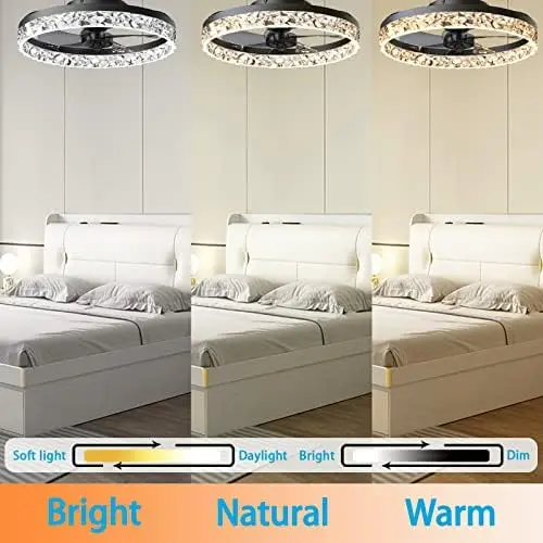 Ceiling Fan with Lights Semi Flush Mount Low Profile Fan Light