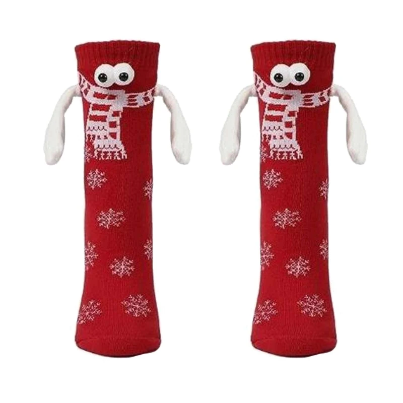 1 Paar süße Cartoon-Socken, Knöchelsocken, Baumwollsocken, schöner Stil, Weihnachtssocken, F0S4