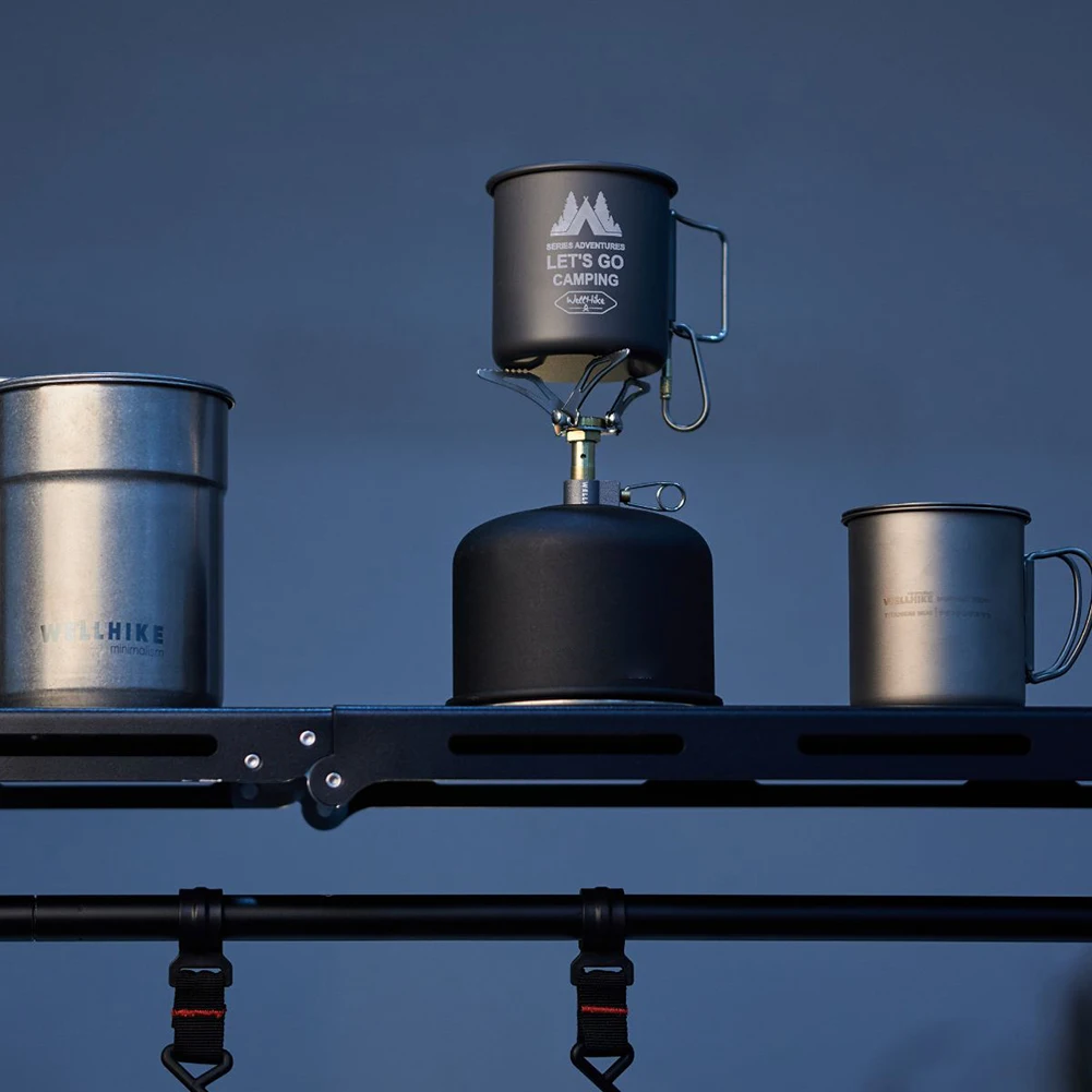 300ML Camping Water Cup Aluminum Alloy Coffee Cup Lightweight Tea Beer Coffee Mug Portable Camping Cup for Camping Hiking