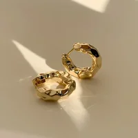 LATS New Design Trendy Retro Geometric Hoop Earrings for Women Irregular Light Luxury Simple Circle Earings Fashion Jewelry Gift - Image 5