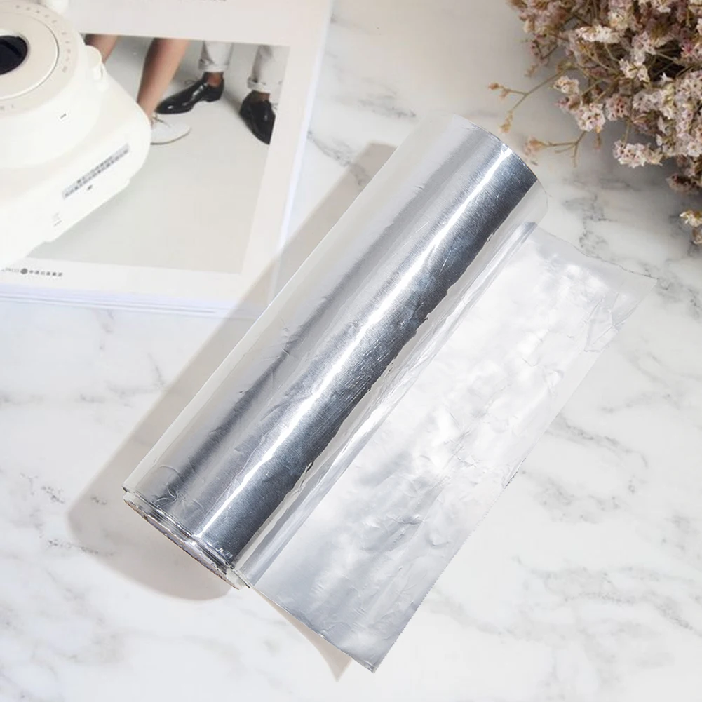 1 롤 헤어 컬러링 알루미늄 호일 두꺼운 15cm x 50m 헤어 호일 시트 헤어 마스크 퍼머 종이 살롱 이발소