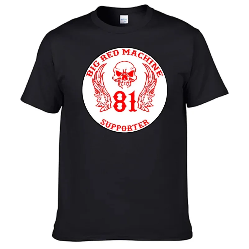 T-shirt Big Red Machine Supporter 81 - Crâne Ailes Noir Rouge