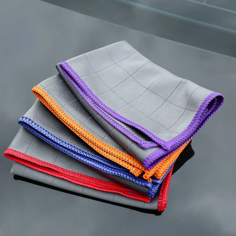 Lint Free Carbon Fiber Cleaning Cloth Glass Window Polishing Streak Free Easy Clean Rag Reusable for Kitchen Dish Car