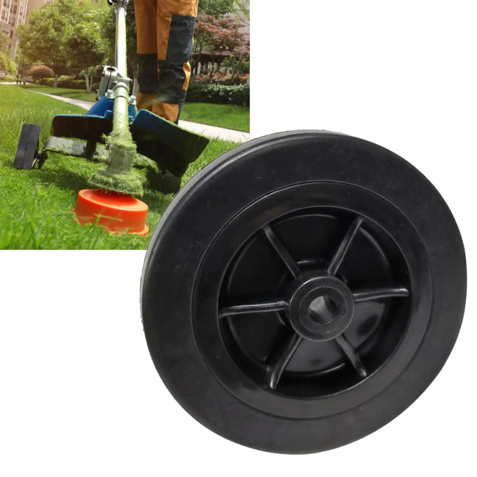 4-Collapsible-Wagon-Wheel-Replacement-Wear-Resistant-Load-Bearing-30kg-Rubber-Tire-Wheel-for-Garden-Picnic.jpg 4 "Összecsukható Kocsikerek Cseréje Kopásálló Rakomány Csapágy 30 Kg -Os Gumiabroncs Kerek Kerti Piknik Segédkocsihoz - Image 5