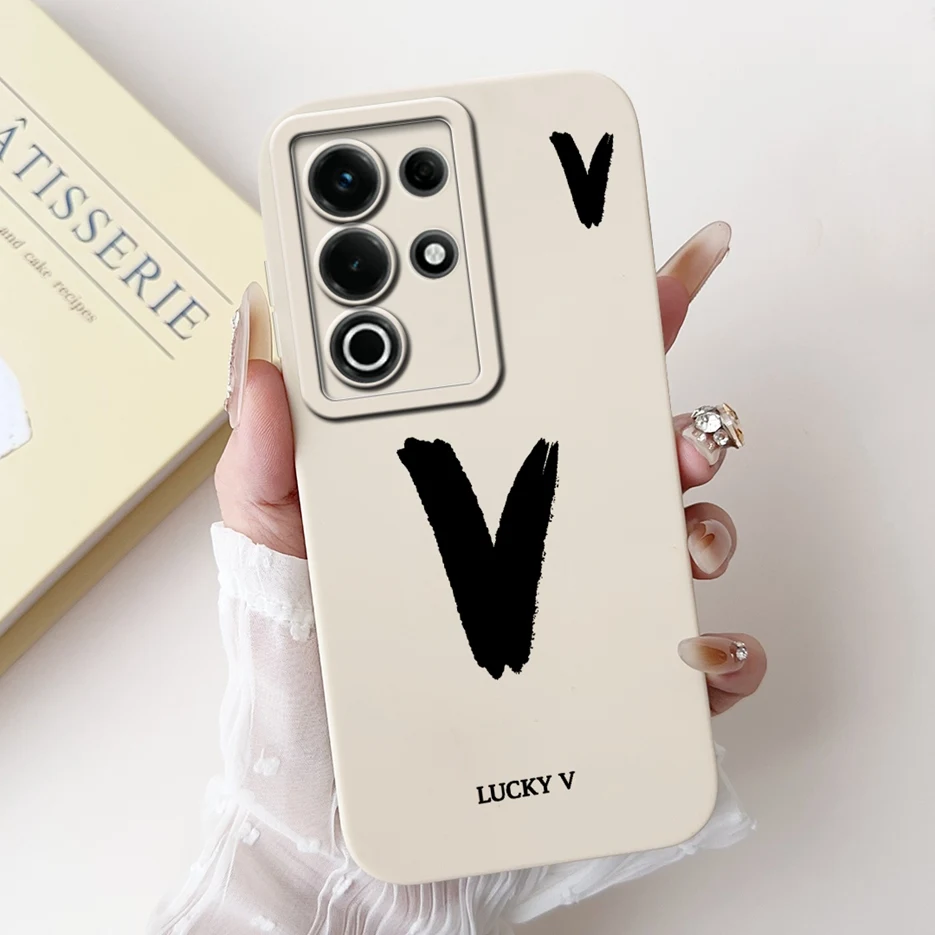 Fashion Lucky Letters Matte Soft TPU Phone Case Cover - Stylish Protective Back Cover