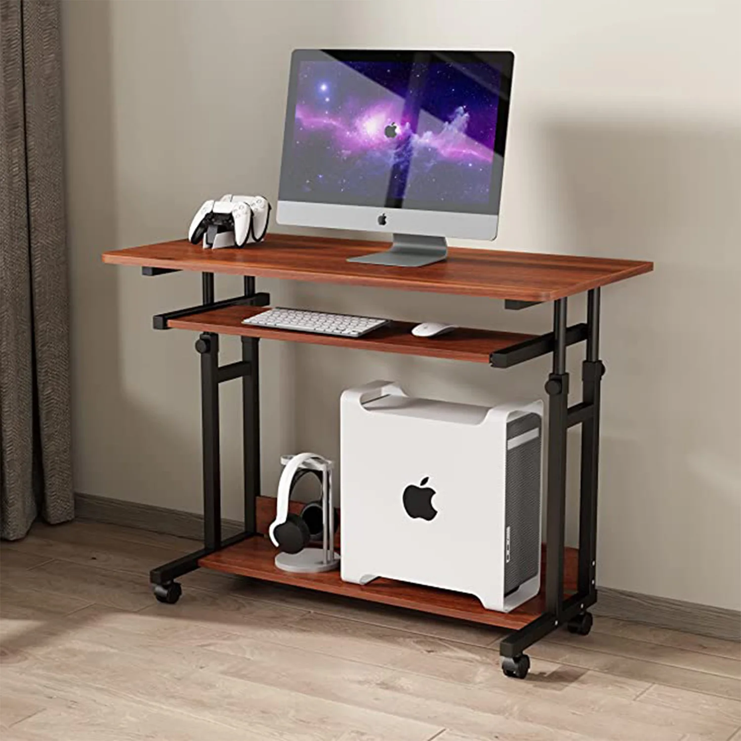 Collectief tand Wig Computer Desk Table Wheels | Us Wheel Computer Desk | Ecmarvellous Desk |  Desk Side Table - Computer Desks - Aliexpress