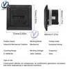0-99999.9 Hour Meter AC 220-240V Digital Timer function Electronic Hermetic Counter 50Hz Hourmeter Gauge Industrial Standard 5
