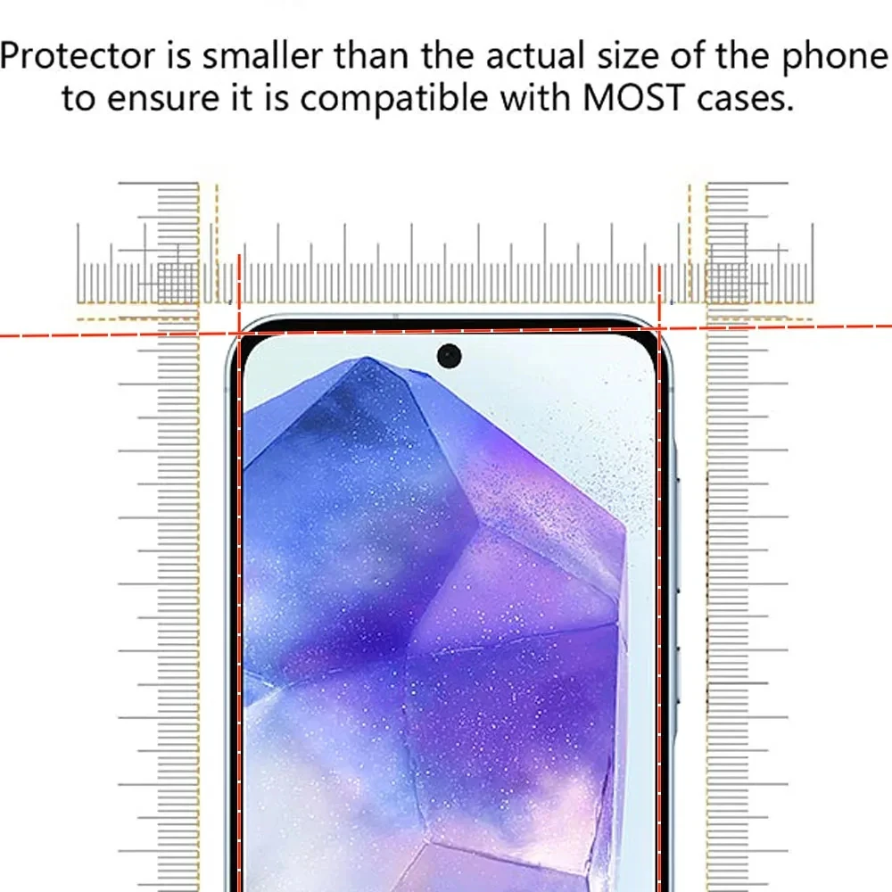 Oleophobic Coating Easy Installation Tempered Glass Screen Protector - 3 Pack