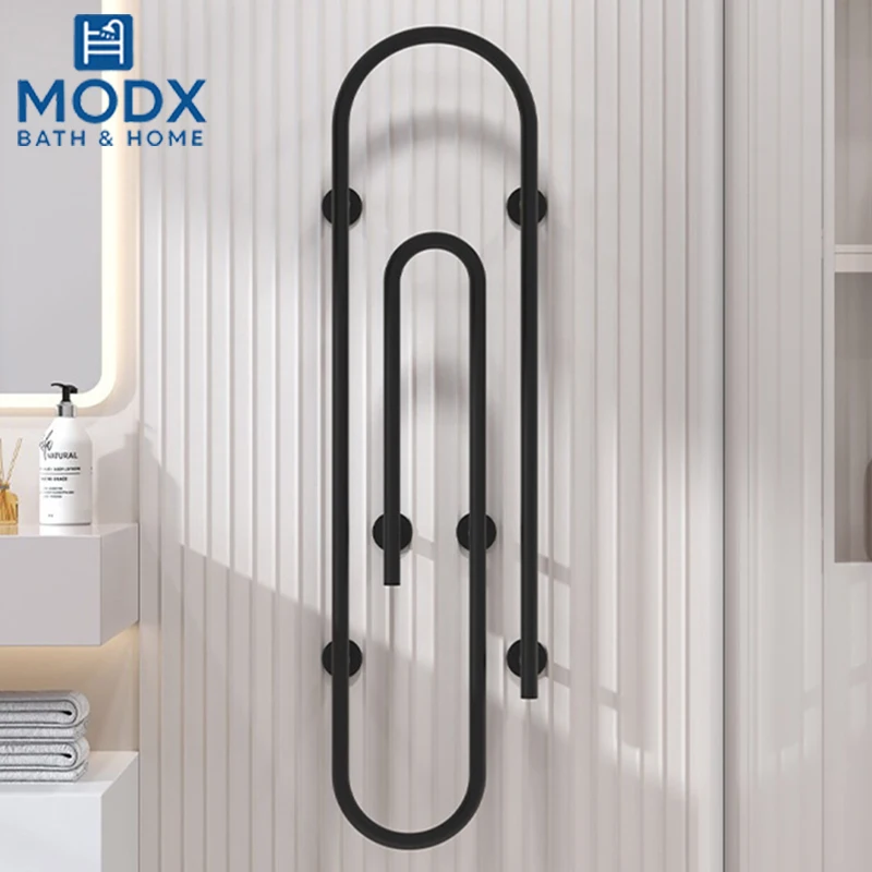 ราวแขวนผ้าเช็ดตัวไฟฟ้าในห้องน้ำ สแตนเลส ราวแขวนผ้าเช็ดตัวไฟฟ้า เครื่องทำความร้อนผ้าเช็ดตัวในห้องน้ำ เครื่องอบผ้าเช็ดตัว แบบติดตั้งสายไฟ/เสียบปลั๊ก 1