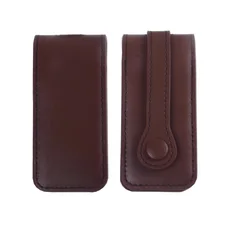 Premium Genuine Leather Car Key Case - Full Wrap Anti - Scratch Keychain Holder Car Accessory (Brown)