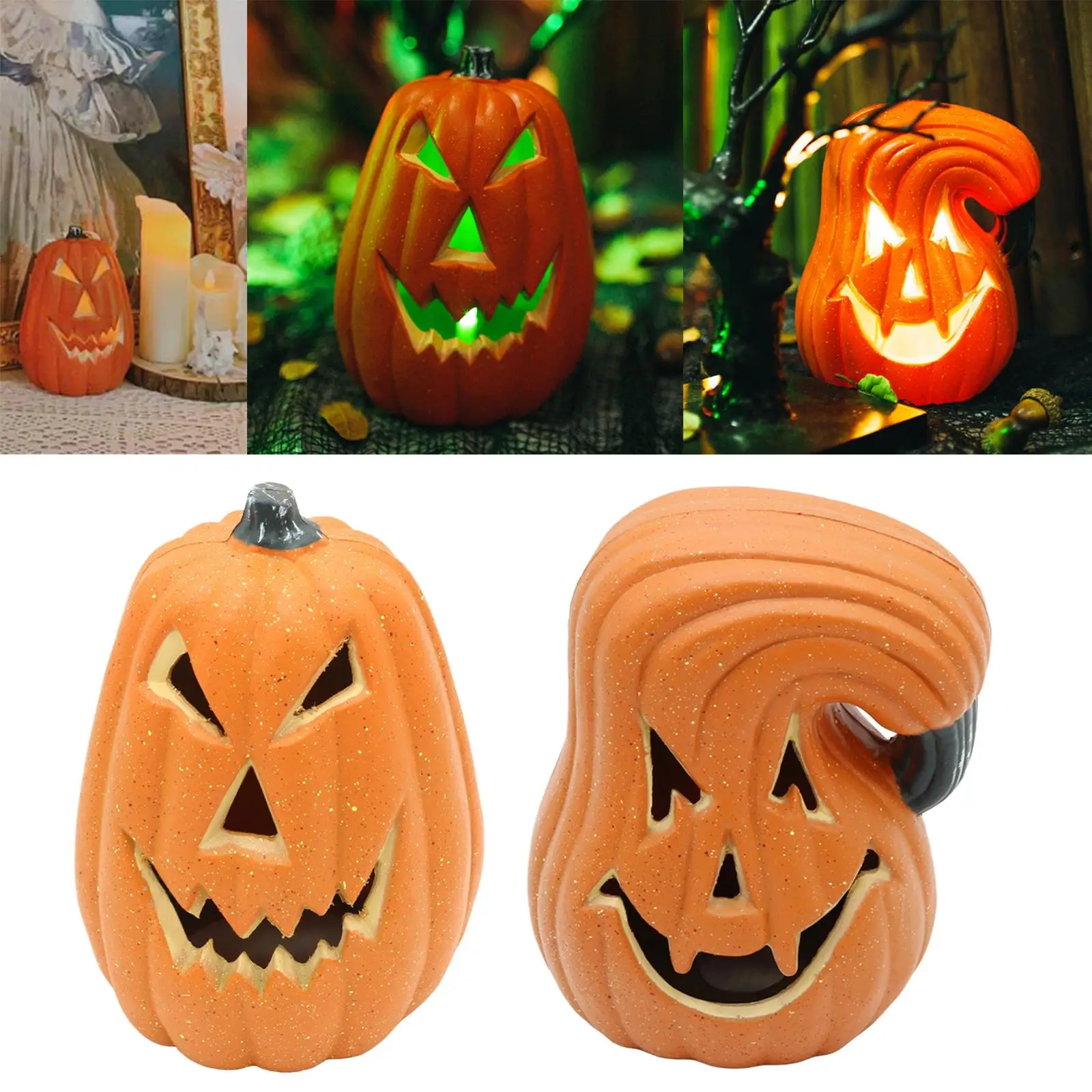 Kepfire 6 Pcs High-Grade Fake Halloween Pumpkin Simulation Crack Artificial  Cushaw Fall Autumn Kitch…See more Kepfire 6 Pcs High-Grade Fake Halloween