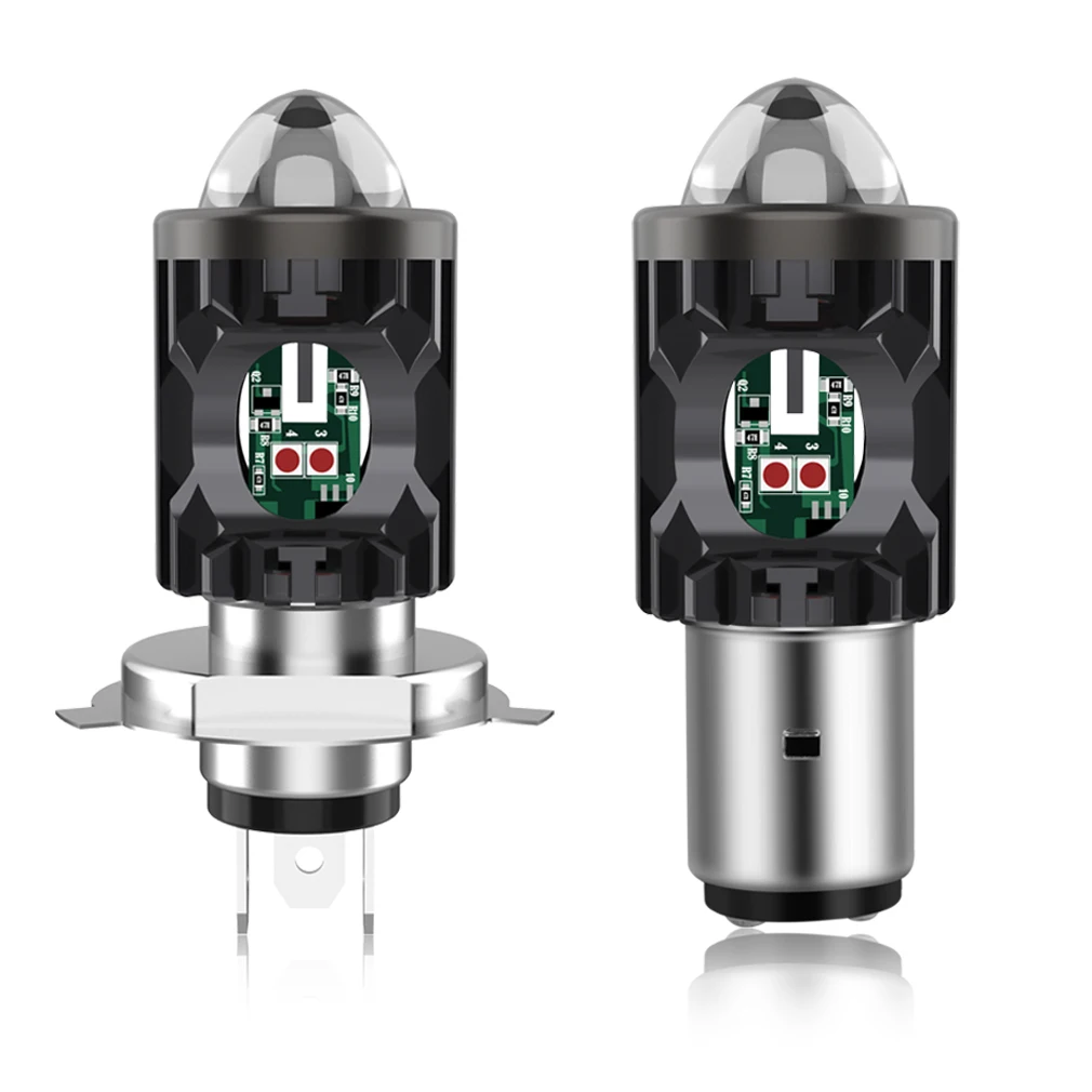H4 Ba20D Led Fari Moto 12V 30000Lm Luci Csp Per Moto High/Low Beam Led Spotlight Strobe Led Fendinebbia
