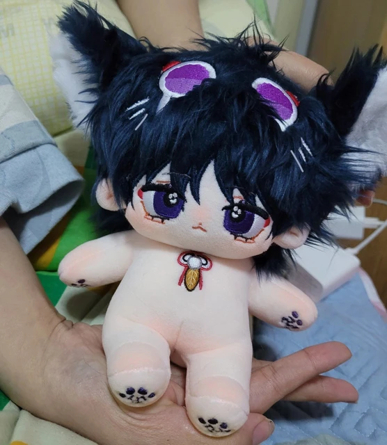 Poupée en peluche de 20cm, personnage de dessin animé, Genshin Impact,  Scaramouche, errant, déguisement en coton, jouet en peluche, cadeau Cosplay