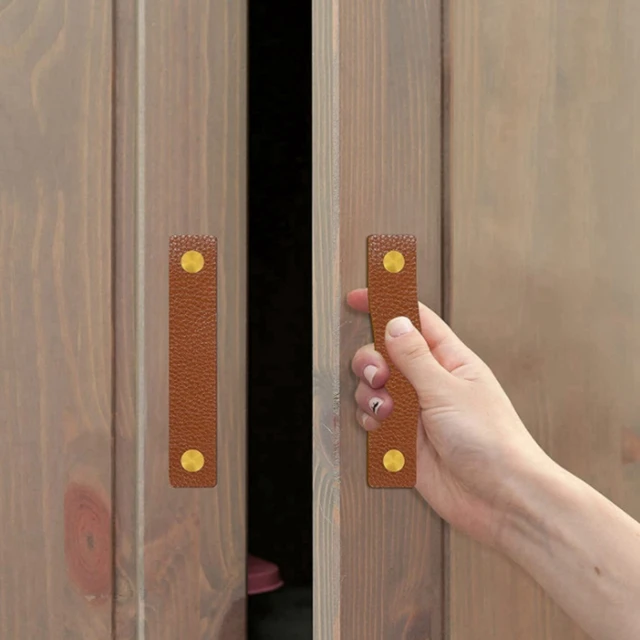 Bőrfüggöny Rúd Tartó Pu Hurok Heveder Falhorgok A Törülköző Kudarcos Kenu Lapát Boho Parasztház Stílusú Fogas - Image 3