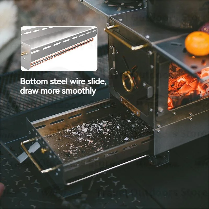 Forno Da Campeggio Con Pentola Fornello A Razzo BBQ Rocket Stove Acciaio Inox | Leroy Merlin - Foto 8