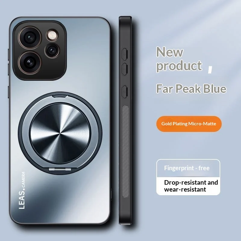 Luxury Acrylic 360° Rotating Bracket Shockproof Phone Case Cover