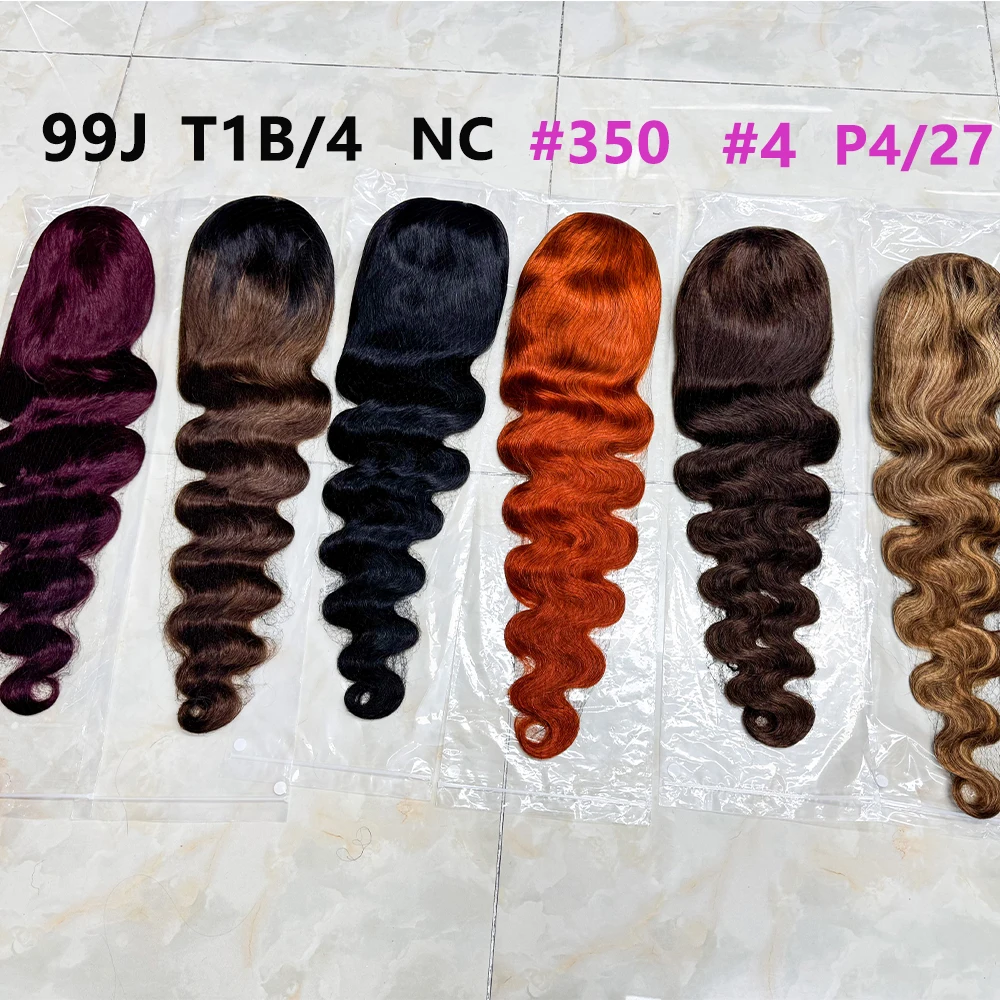 250% Density Body Wave Lace Frontal Human Hair Wigs 13x4 Body Wave Remy Hair Transparent HD Lace Front Wig For Black Women