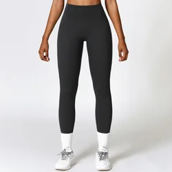 High Waist Seamless Women's Fitness Leggings - M (Advanced Black)