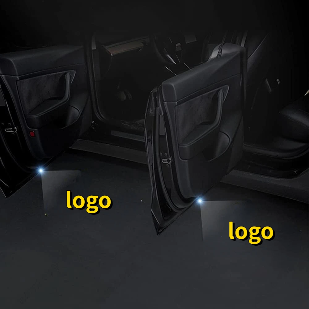 

For Tesla Model Y /3/X/S Integration Ultra-Brights Step Led Puddle Door Lights Never Fade with Extension Cord 2022 Upgrade