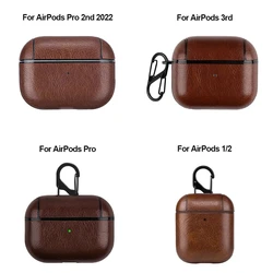 Luxurious Leather PU Earphone Protective Cover - AirPods Pro (04 - Dark Brown)