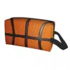 Custom Basketball Pattern Toiletry Bag Women Sport Cosmetic Makeup Organizer Ladies Beauty Storage Dopp Kit Box 1