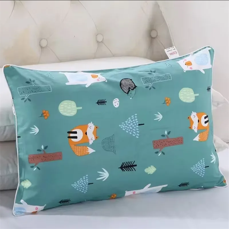 Cotton Children's Pillowcase Size Single Piece Cartoon Pattern Four Season Not including Pillow