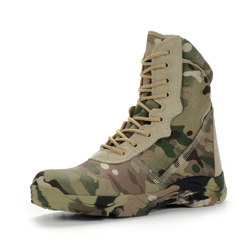 

Camouflage Men Boots Work Safty Shoes Men Desert Tactical Hunting Boots Autumn Winter Special Force Ankle Boots Men Male