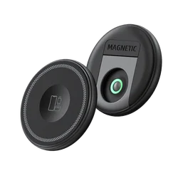 15W Foldable Magnetic Wireless Charger, Triple Device Charging for Phone, Watch & Earbuds (Black)