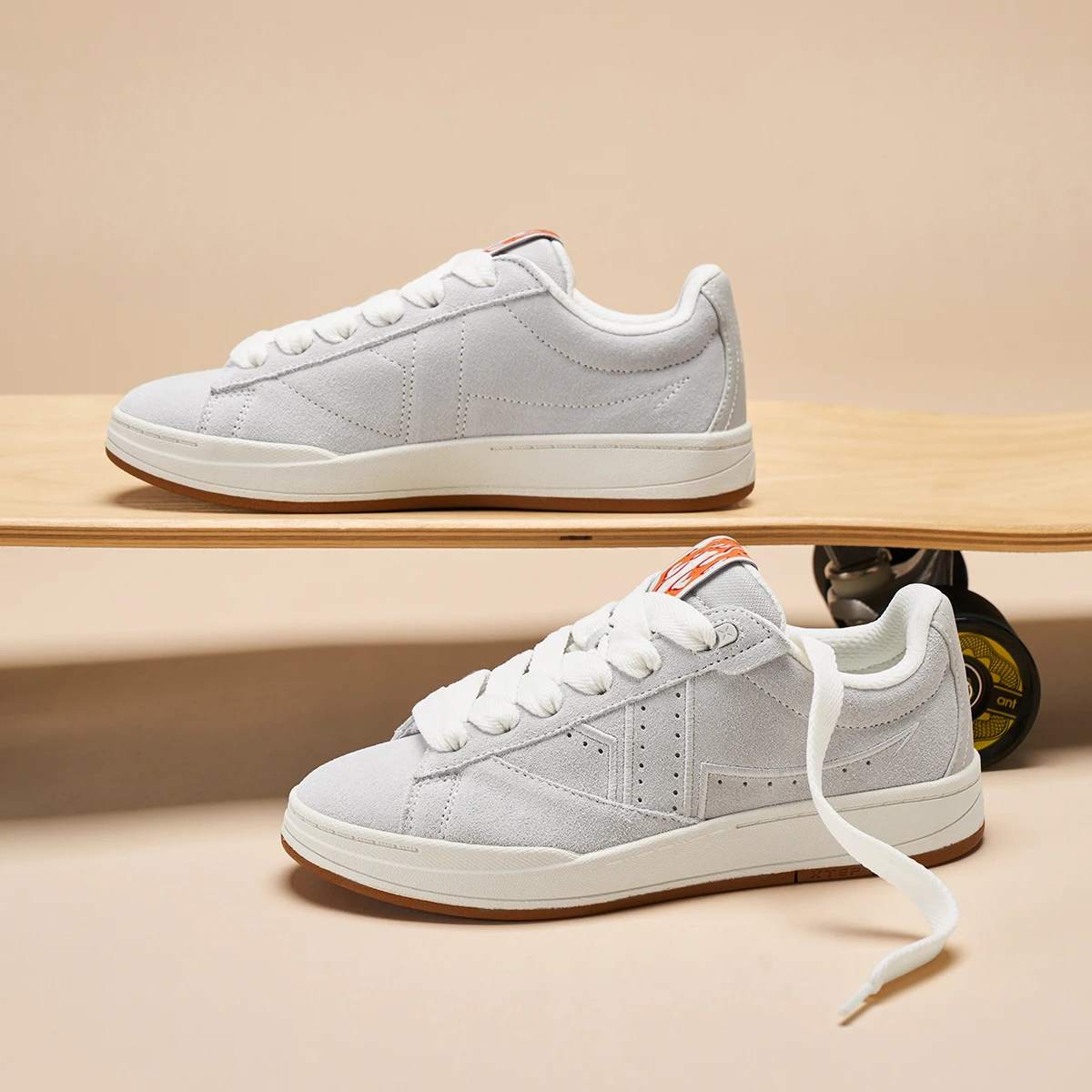 Xtep Jiaoban Skateboarding Shoes For Women Autumm Comfortable Sports Shoes Jogging Fashion Comfort Sneakers 876318310024
