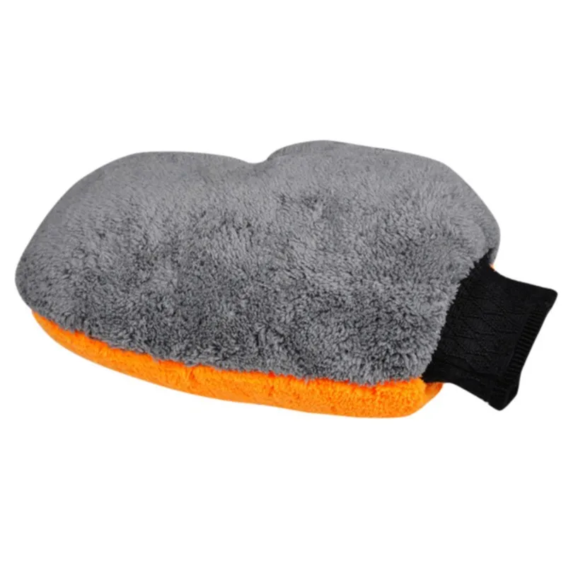 

Multifunctional Car Wash Gloves Housework Cleaning Gloves Bear Paw Thumb Double-sided Coral Fleece Car Cleaning Supplies
