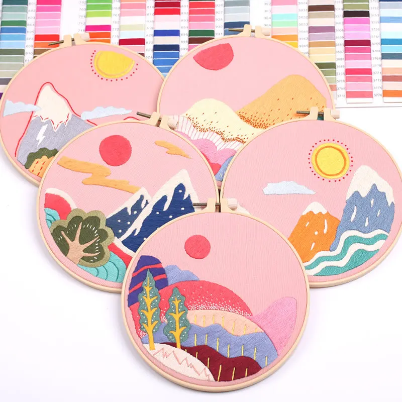 Felt Embroidery Kit For Beginners for Kids Starter Cross Stitch - AliExpress