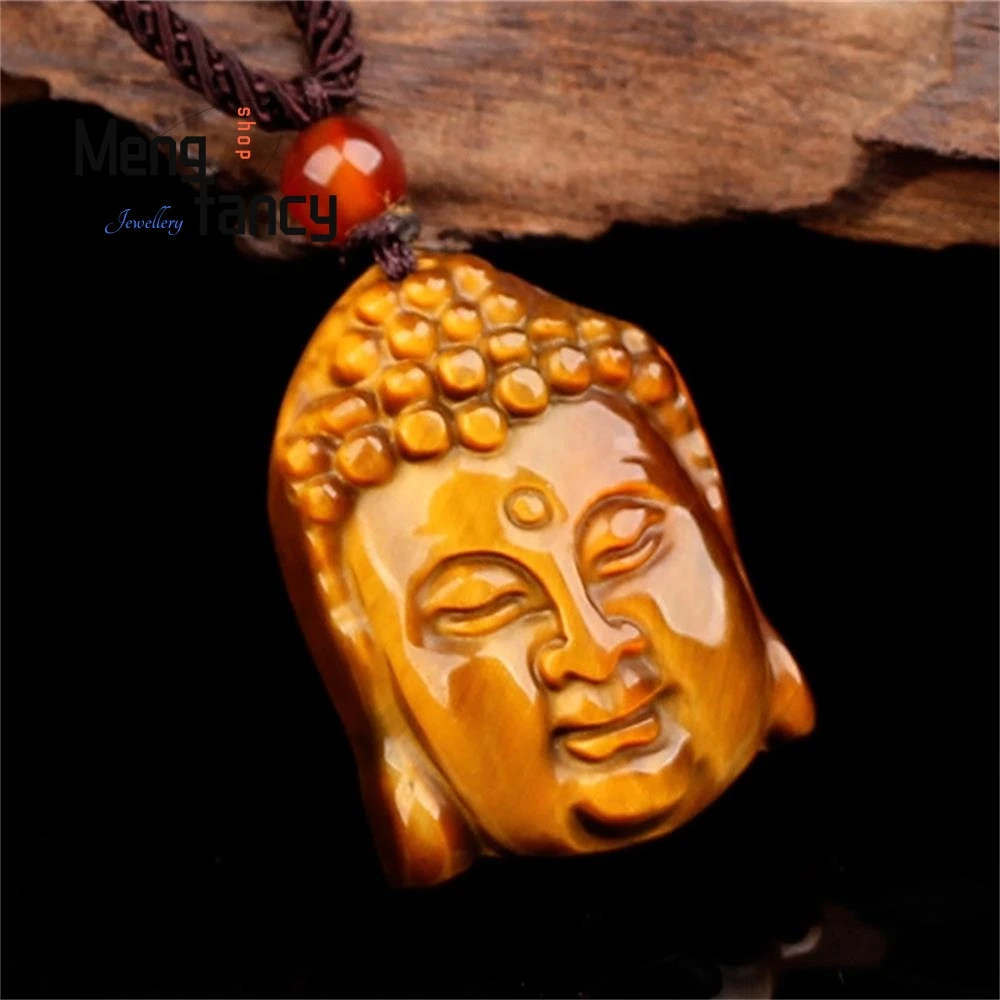 

Натуральный тигровый глаз, подвеска, Модное изящное ювелирное изделие, амулет, маски, роскошное женское и мужское ожерелье, праздничные подарки