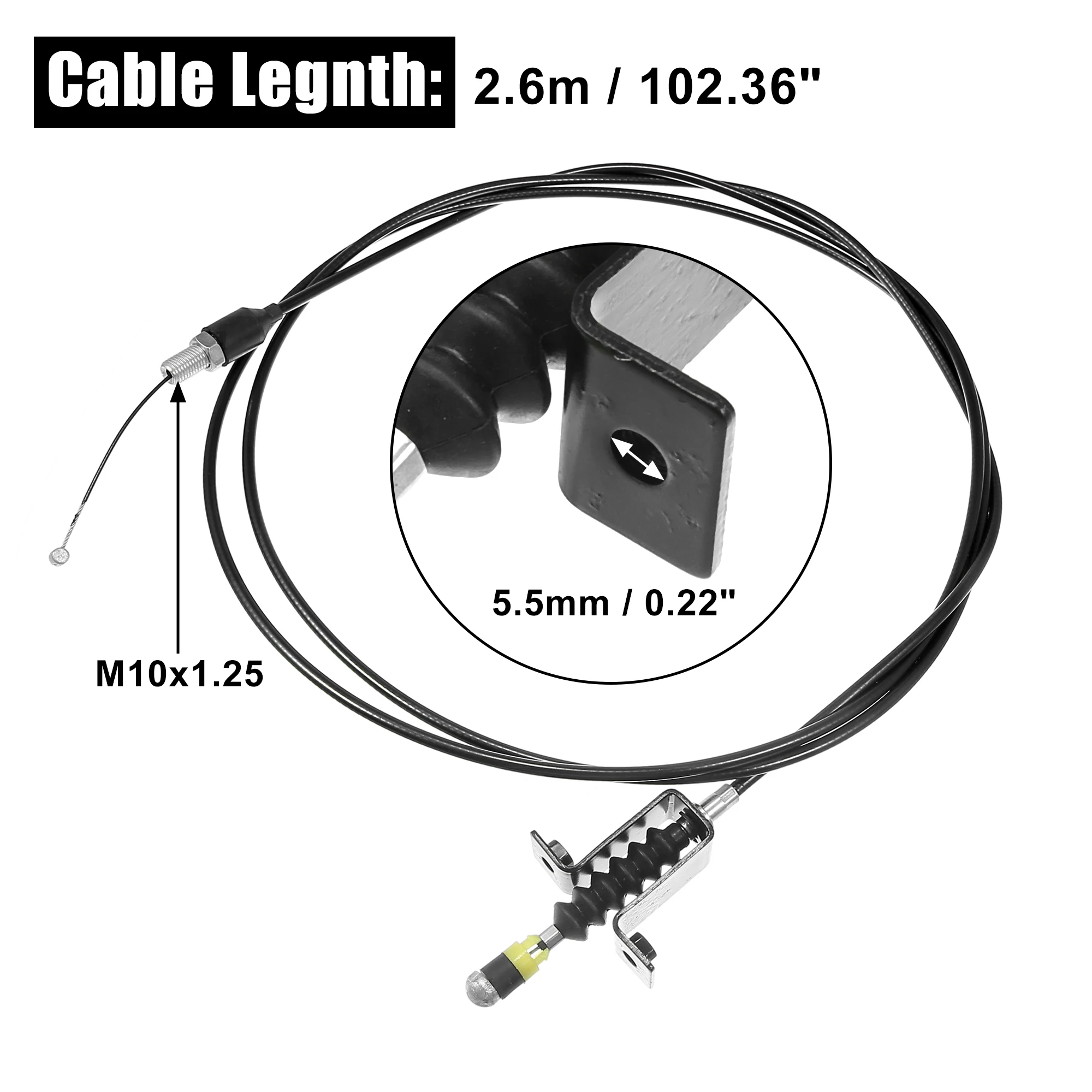 X Autohaux 7081709 Car Throttle Cable for Polaris RZR 800 2014 for Polaris RZR S 800 INTL EFI ISRAEL 2014 S EPS
