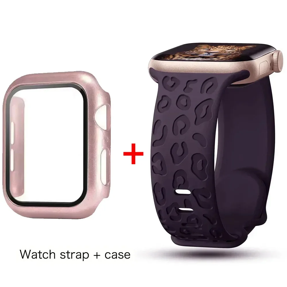 Premium Glass Case Screen Protector for Apple Watch - Durable Protective Cover
